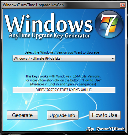 Key Generator Windows 7 Ultimate 64